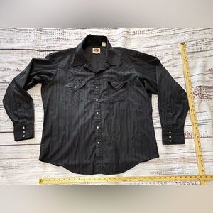 Men’s Ely Cattleman Pearl Snap Long Sleeve Button Down Shirt